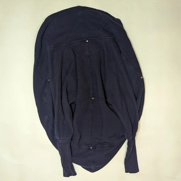 Wilfred Aritzia Plum Purple Diderot Cocoon Rhinestone Cardigan Sweater XXSmall - Picture 4 of 7